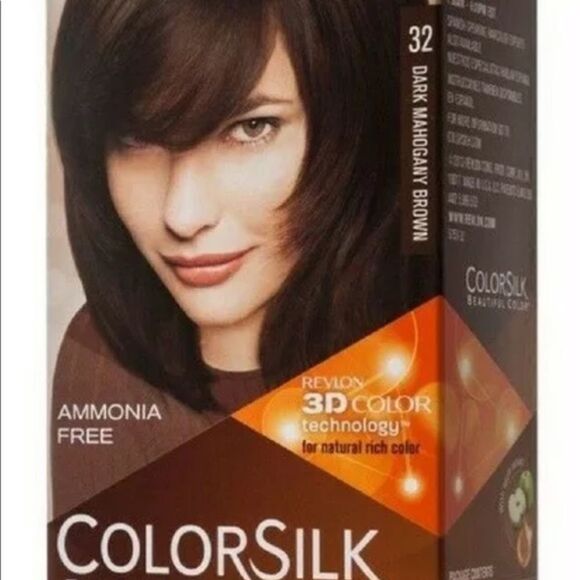Revlon ColorSilk Hair Color,32Dark Mahogany Brown - Picture 2 of 5